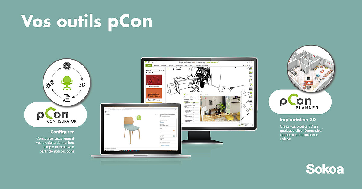 Vos outils pCon - SOKOA : Fabricant français de sièges de bureau et de ...
